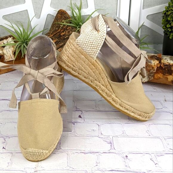 Viscata Gava Canvas Espadrille Wedges - Picture 2 of 12